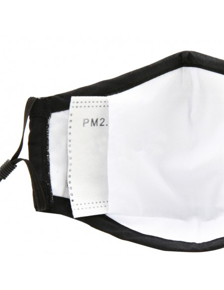 PM2.5M Masque en Coton Lavable Avec Filtres en Carbone 2 Bleu