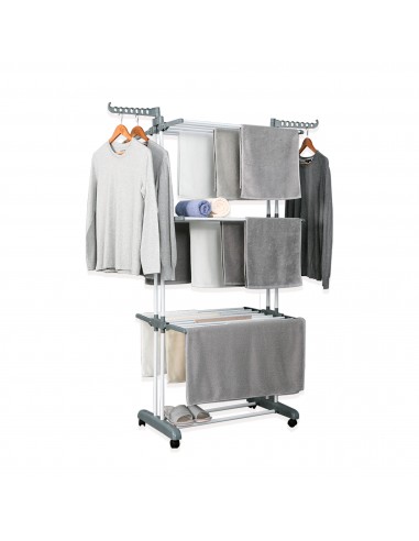 Herzberg HG-8034GRY Porte-vêtements de Déménagement Grijs