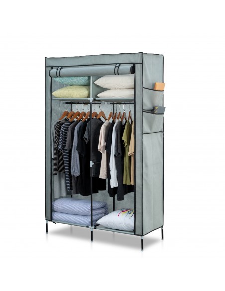 Herzberg HG-8012 Armoire de Rangement Gris