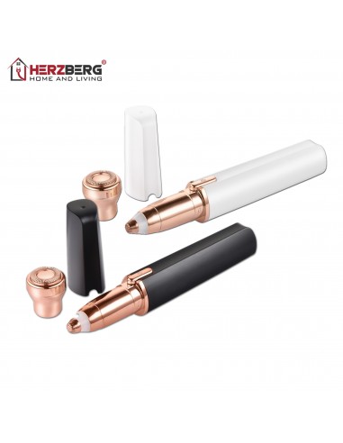 Cenocco Beauty CC-9095 Tondeuse à Sourcils et Rasoir Pour le Visage 2 en 1 Noire