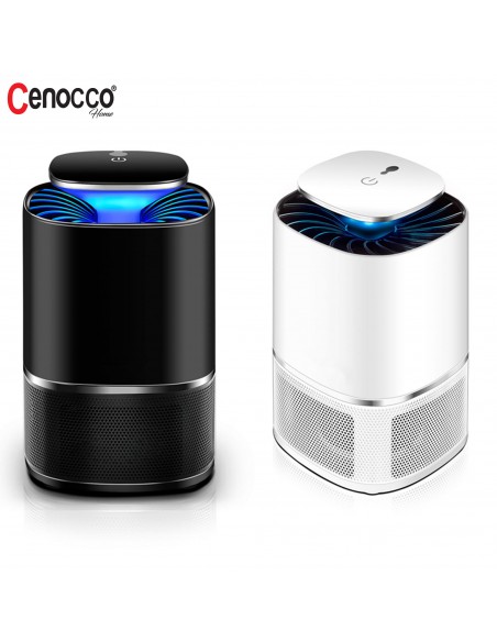 Cenocco Lampe Anti-moustique à Aspiration Alimentée par USB Blanc