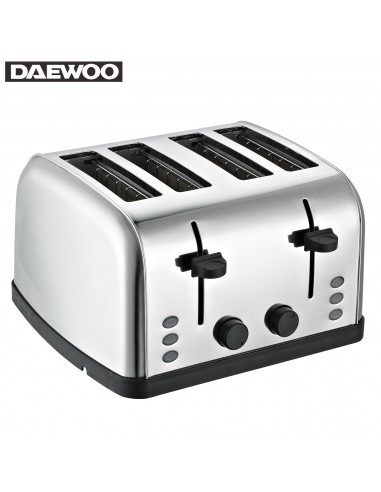 Daewoo SYM-1304 Grille-pain Large en Acier Inoxydable 4 Tiroirs 4 Tranches?