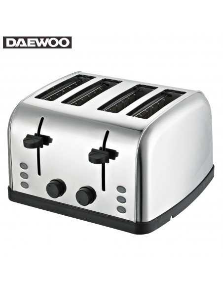 Daewoo SYM-1304 Grille-pain Large en Acier Inoxydable 4 Tiroirs 4 Tranches?