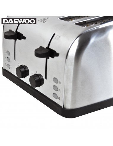 Daewoo SYM-1304 Grille-pain Large en Acier Inoxydable 4 Tiroirs 4 Tranches?