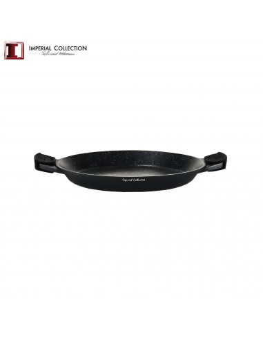 Imperial Collection Poêle à paella de 32 cm avec poignées en silicone