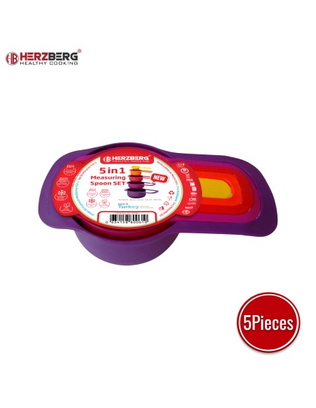 Herzberg Ensemble de cuillères à mesurer 5 en 1