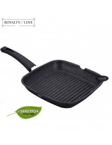 Royalty Line Poêle à griller de 28 cm avec revêtement en pierre