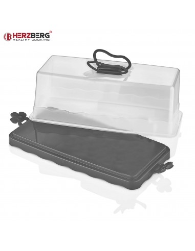 Herzberg HG-L575 Dôme à gâteau bâton Rouge