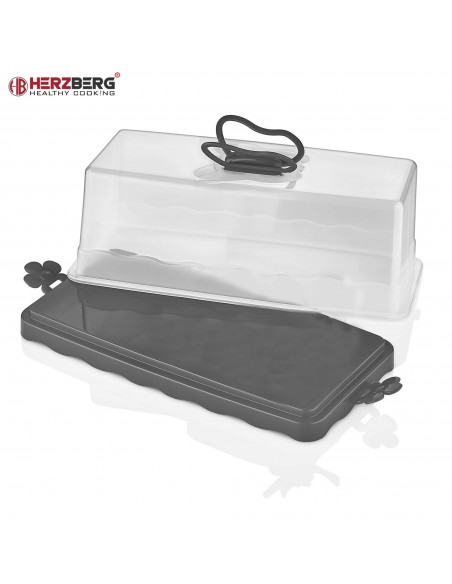 Herzberg HG-L575 Dôme à gâteau bâton Rouge