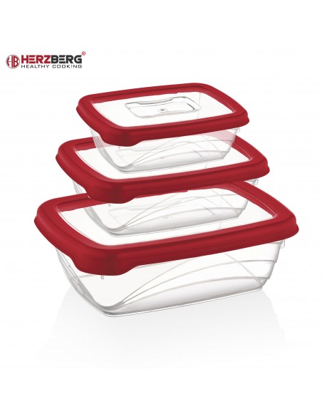 Herzberg 3 pièces Bio Saver Box Rouge