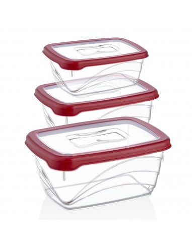 Herzberg Coffret 3 pièces Extra Deep Bio Saver Rouge