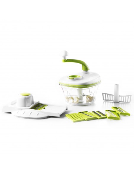 Herzberg HG-8031  Ensemble hachoir et trancheuse 10 en 1