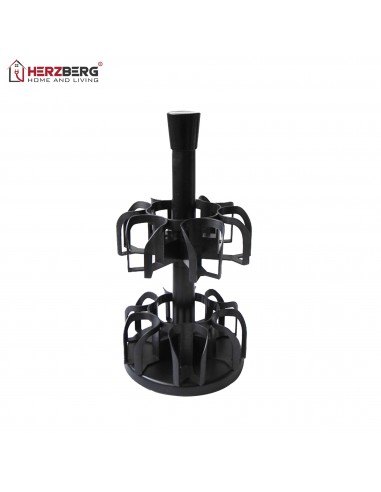 Herzberg Étagère à épices avec 12 bocaux en verre