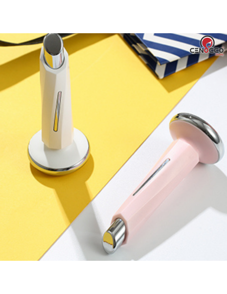 Cenocco Beauty Masseur facial magnétique à micro-vibrations avec LED