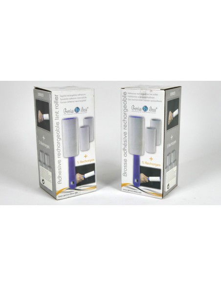 Genius Ideas Rouleau anti-peluches adhésif-5 rouleaux