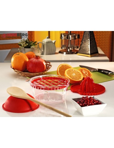 Herzberg Décapant manuel multifonctionnel de pépins de grenade et presse-agrumes 2-en-1