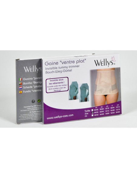 Wellys Tondeuse ventre invisible/Gaine ventre plat 48-50 Noir