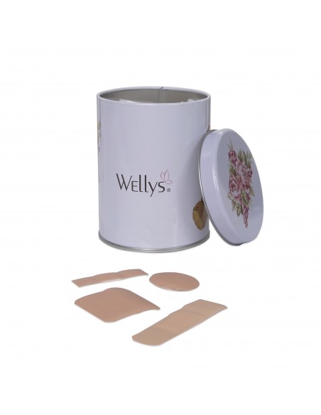 Wellys 100 Pièces de pansement pour plaie dans une boîte en métal