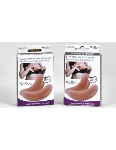 Wellys Paire d'inserts de soutien-gorge en silicone