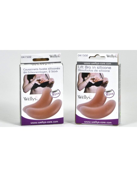 Wellys Paire d'inserts de soutien-gorge en silicone