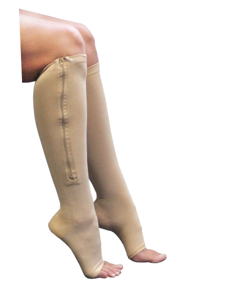 Wellys Bas de compression avec fermeture éclair
