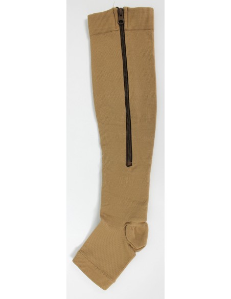 Wellys Bas de compression avec fermeture éclair