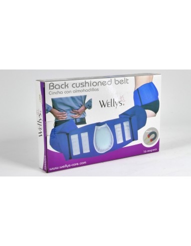 Wellys Ceinture dorsale magnétique avec coussin Bleu