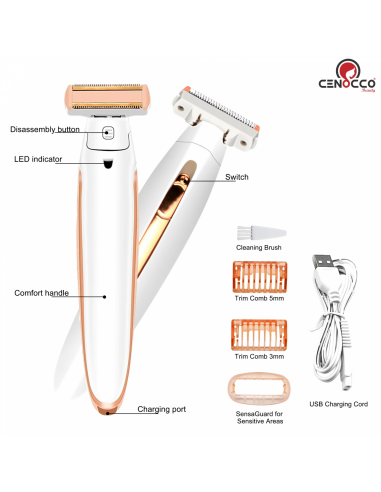 Cenocco Beauty Épilateur pour tout le corps