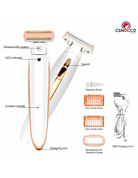 Cenocco Beauty Épilateur pour tout le corps