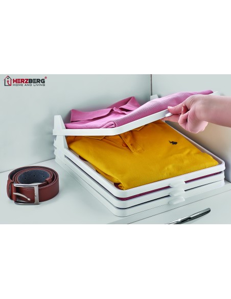 Herzberg HG-L659  Organisateur de placard et dossier pour chemises