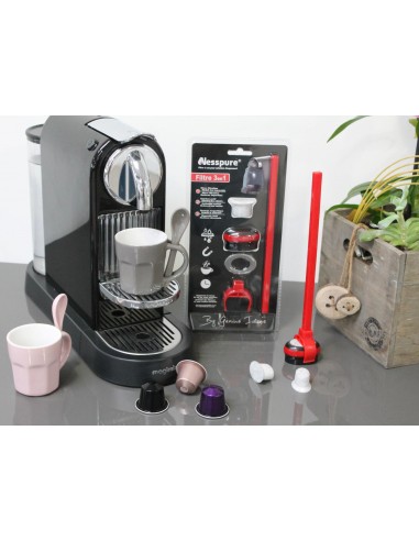 Genius Ideas Nesspure Filtre 3 en 1 pour machines à café