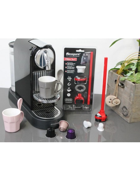 Genius Ideas Nesspure Filtre 3 en 1 pour machines à café