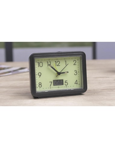 Genius Ideas Réveil et thermomètre luminescents