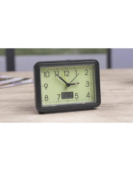 Genius Ideas Réveil et thermomètre luminescents