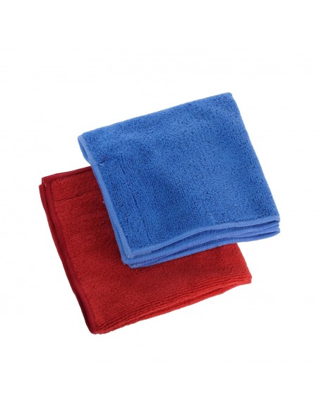 Genius Ideas Jeu de 4 chiffons d'essuyage en microfibre avec velcro