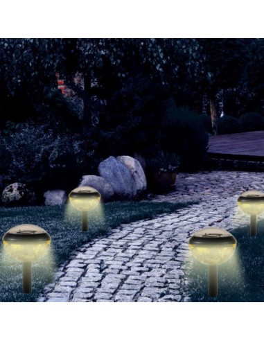 Genius Ideas Lot de 2 lampes solaires Tiffany Design