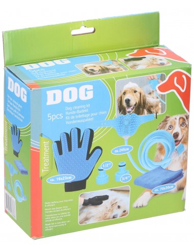 Pet Treatment Kit de lavage et de nettoyage pour chien 5 PCS