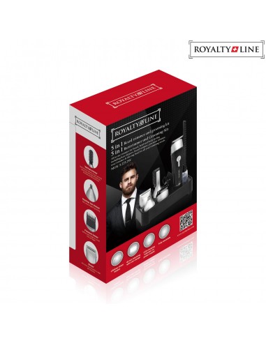 Royalty Line Tondeuse à cheveux et kit de toilettage 5-en-1 imperméable à l'eau