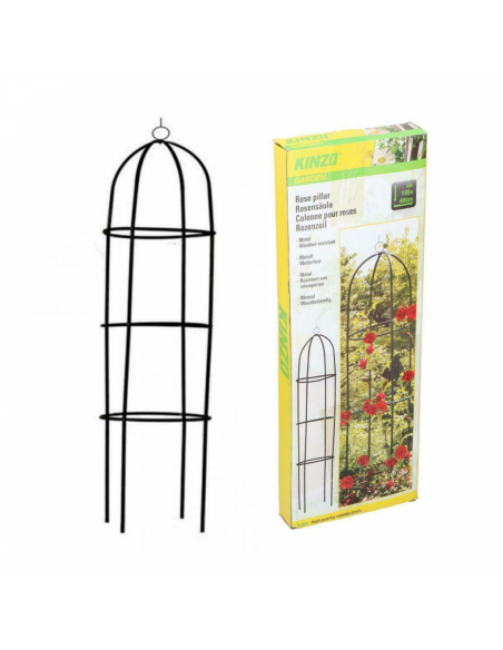 Kinzo Colonne de roses de jardin Vert 185x40cm