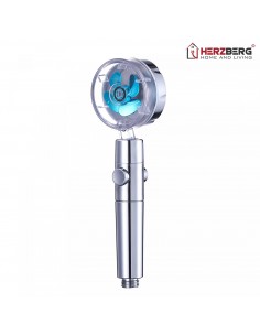 Pomme De Douche Herzberg Turbo Chargeur Bleu