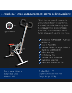 I-Kracht Total Fitness Crunch avec moniteur numérique Argent 2