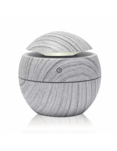 Humidificateur d'air Herzberg Diffuseur d'huile aromatique Gris