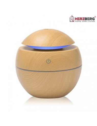 Humidificateur d'air Herzberg Diffuseur d'huile aromatique Gris
