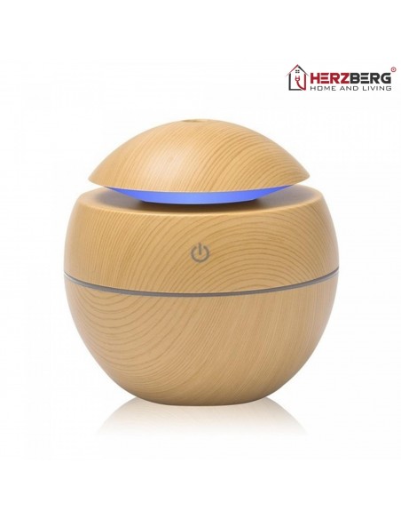 Humidificateur d'air Herzberg Diffuseur d'huile aromatique Gris