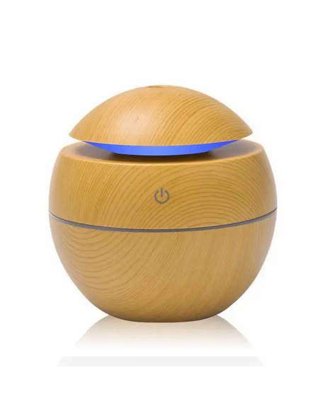 Humidificateur d'air Herzberg Diffuseur d'huile aromatique Bois clair