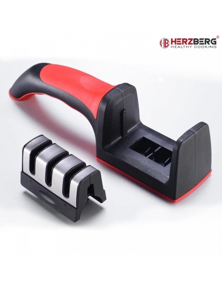 Aiguiseur de couteaux robuste Herzberg HG-8101 Noire