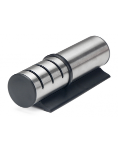 Aiguiseur de couteaux manuel Herzberg à cylindre en acier inoxydable