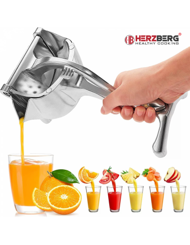 Herzberg HG-8108  Presse-citron manuel en aluminium