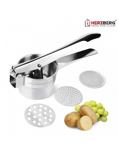 Râpe à pommes de terre en acier inoxydable Herzberg