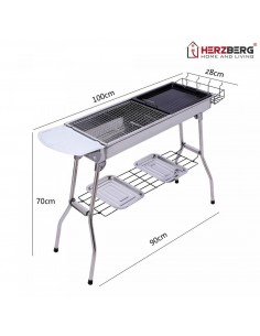 Herzberg HG-8112 Barbecue avec sac de transport 2